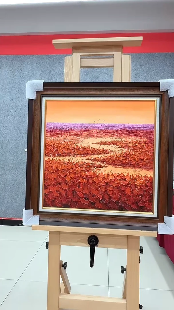 油画31荷塘-梁静-油画
