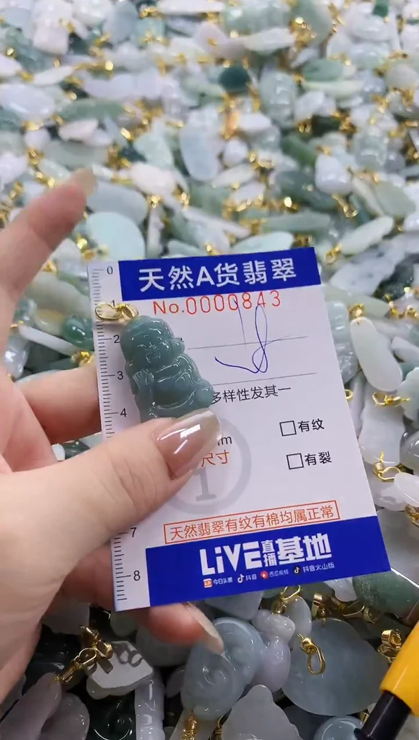 颈饰未镶嵌翡翠天然A货翡翠