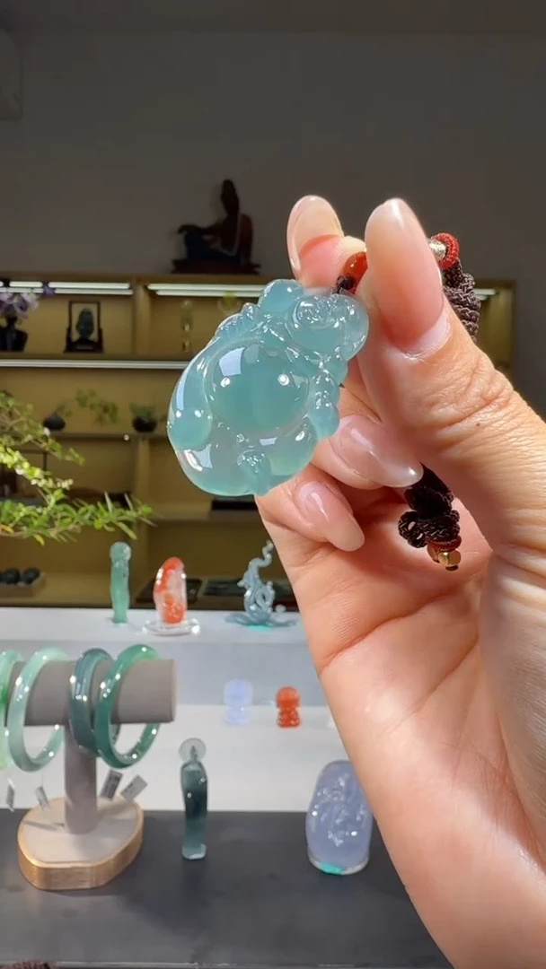 吊坠(不含链)未镶嵌翡翠布袋佛