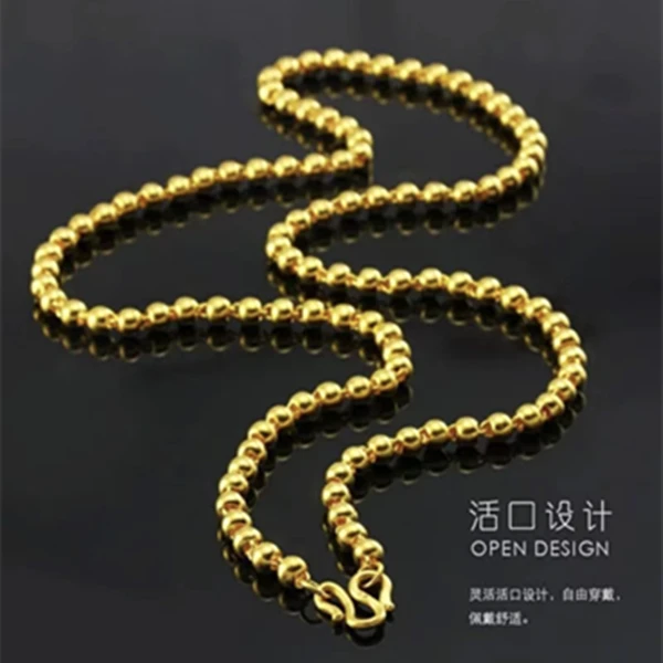 铜合金项链 光珠项链