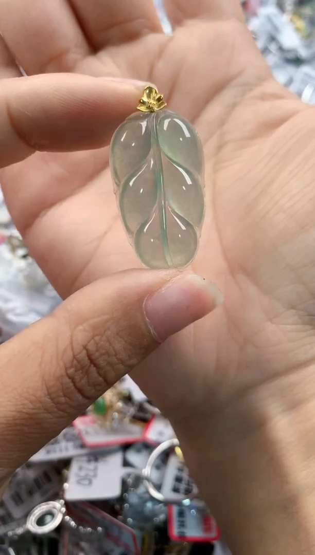 18K金镶嵌戒指翡翠222   7