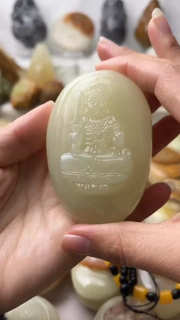 石材古青石棉纹正常不退换不动明王