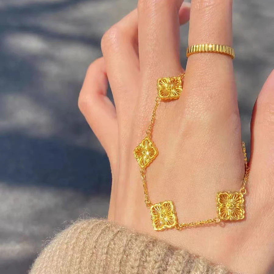 足银手链 足银布契拉提手链轻奢时尚精致