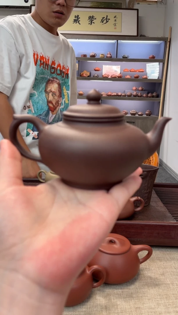 茶壶紫砂台西紫泥 笑樱