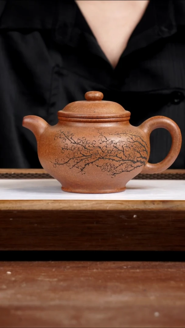 茶壶紫砂龙骨金砂掇只480CC
