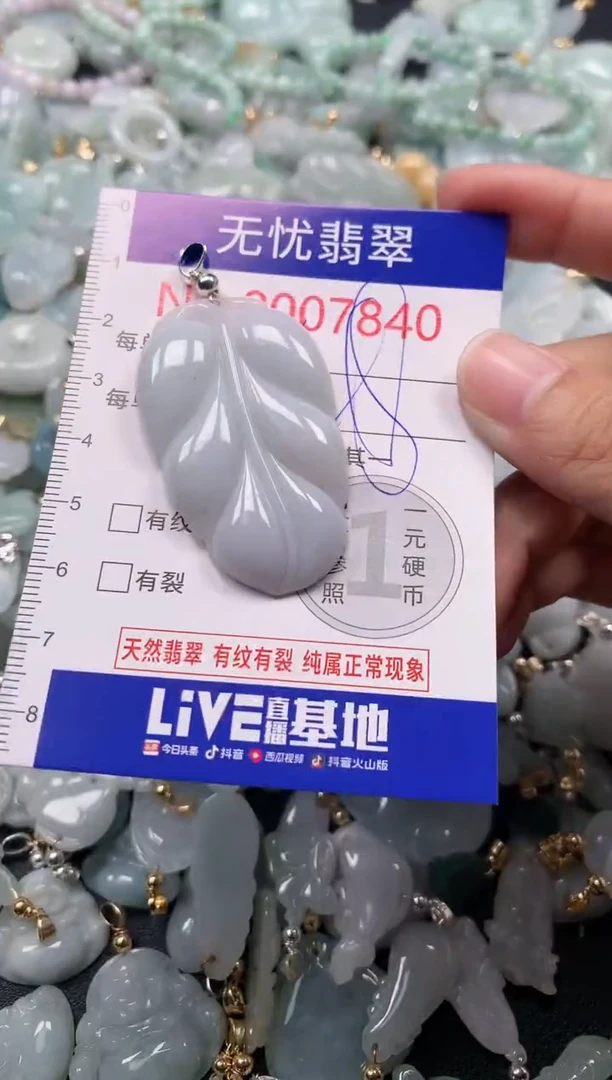 吊坠(不含链)未镶嵌翡翠7840