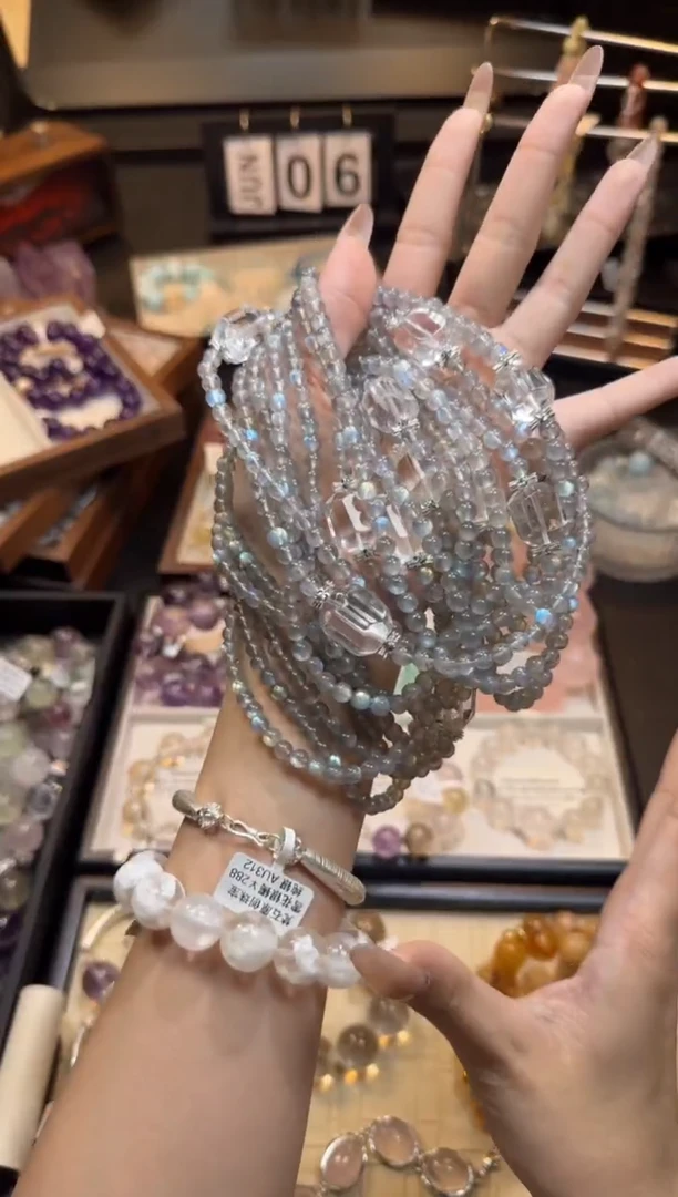 水晶手链未镶嵌天然水晶 多样性发货其一