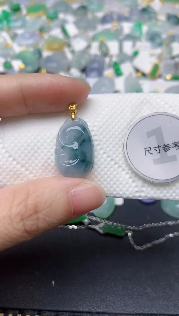 颈饰未镶嵌翡翠天然缅甸A货翡翠