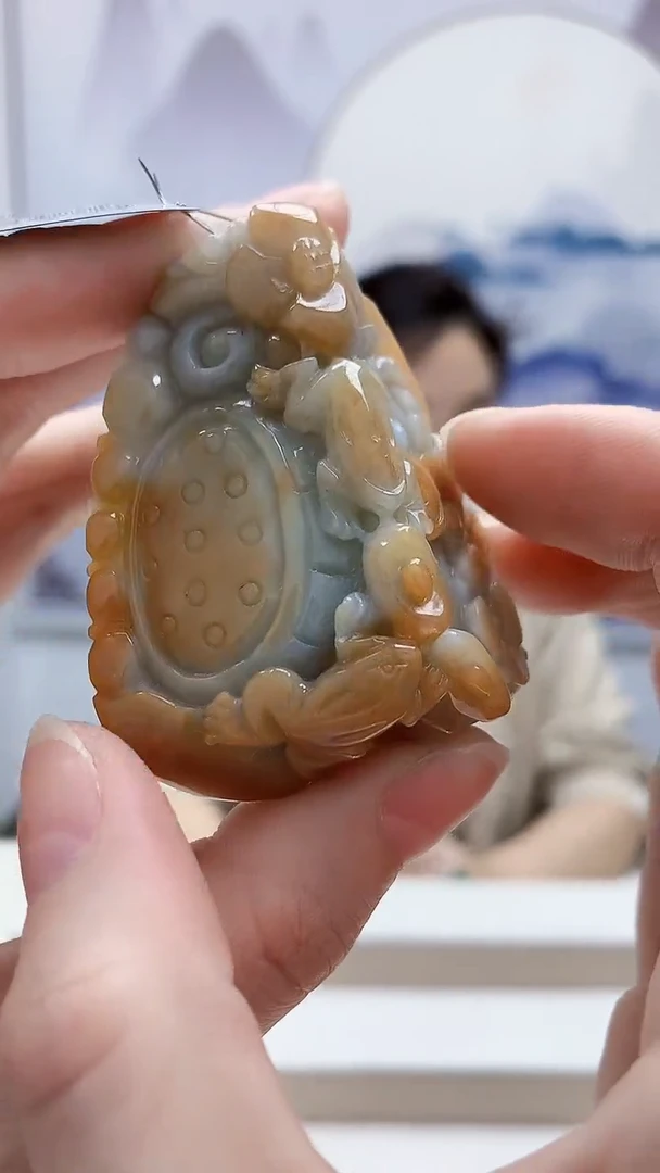 未镶嵌定制翡翠5160ry-毛货挂件133