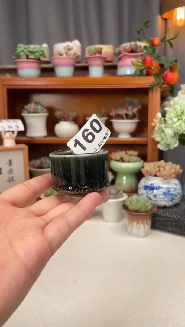 瓷片160知木小芳花盆