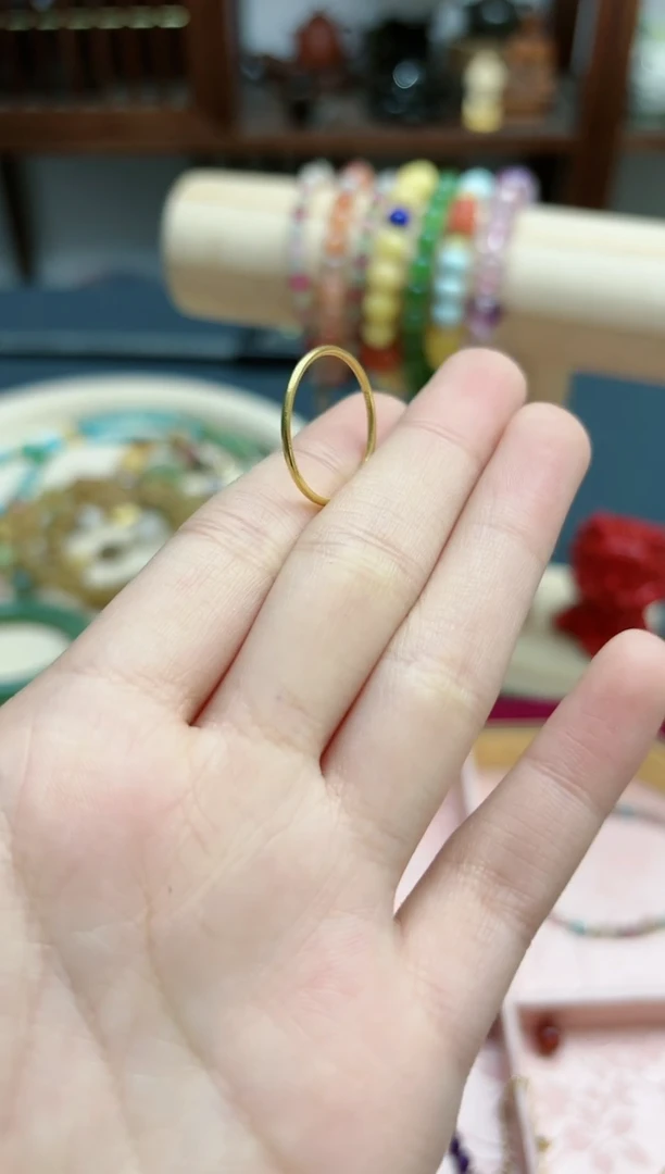 【闪购商品】18K金戒指/指环18k金素22#指环*1 ZX