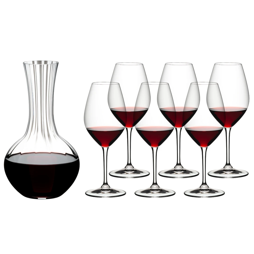 【券】奥地利RIEDEL 002红酒杯667ml棱镜醒酒器750ml