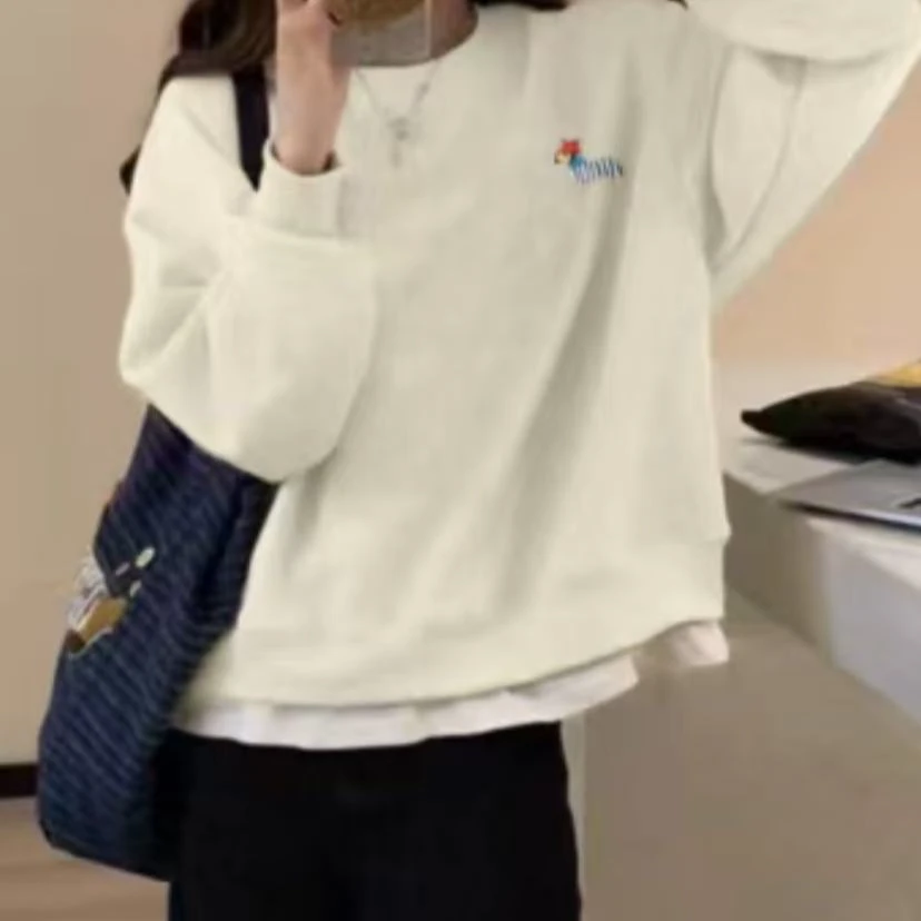 新款S489米腊肠狗刺绣圆领卫衣