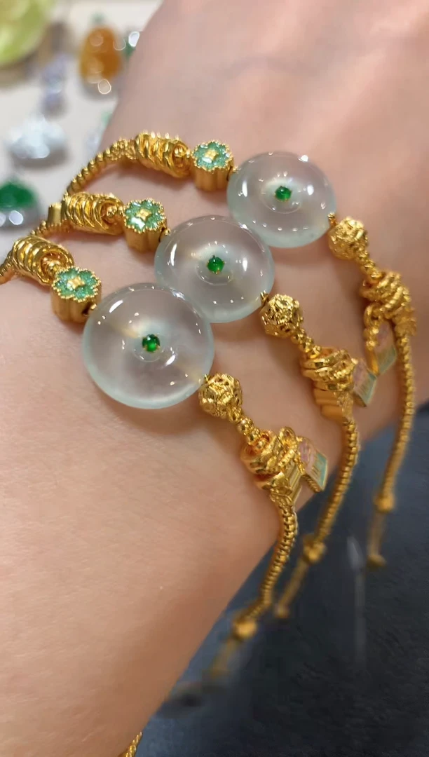 足金镶嵌定制翡翠z107多样性一件发货