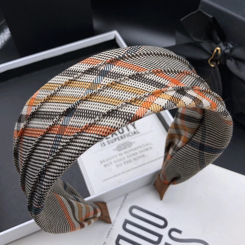 新款日韩简约发箍发卡女秋冬森系网红百搭宽边小香风时尚发饰法捆