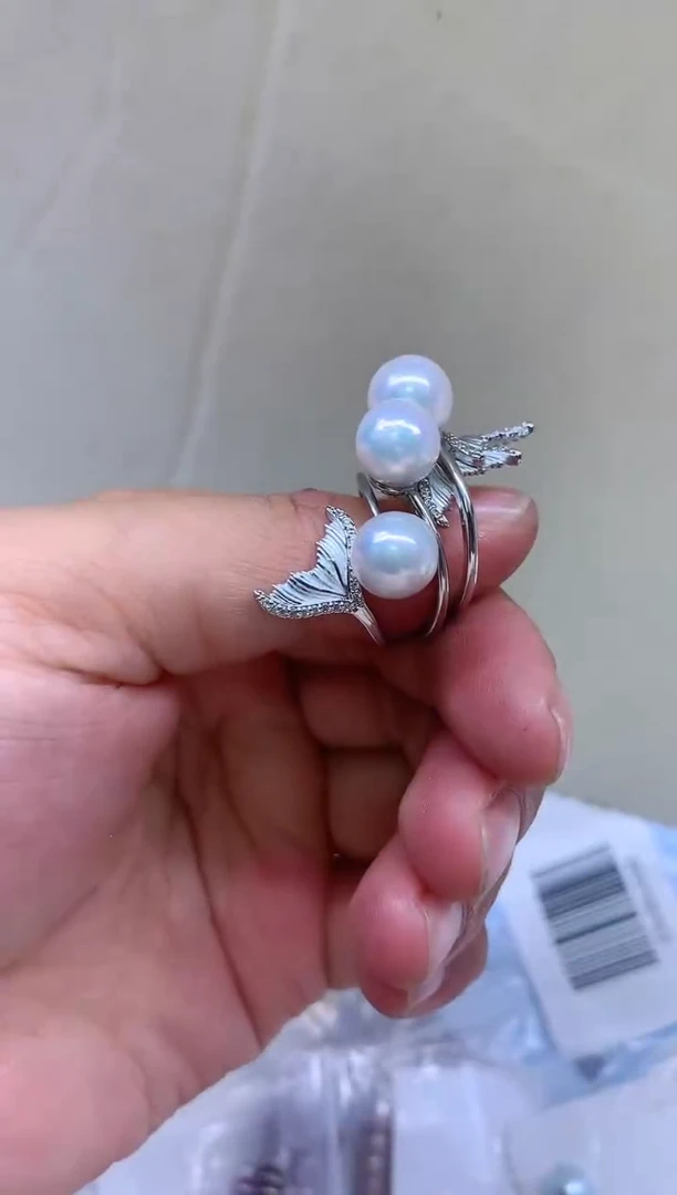 【闪购商品】淡水珍珠戒指合金多发其一