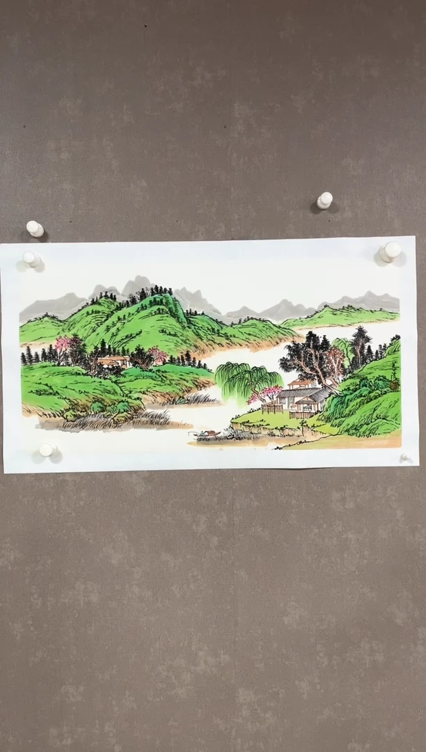 绘画13王义清68*34山水作品