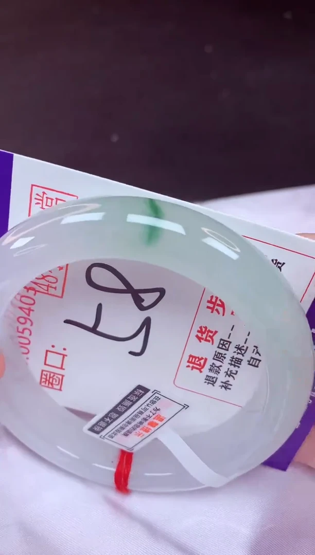 未镶嵌手镯翡翠58（48小时鉴赏期 ）