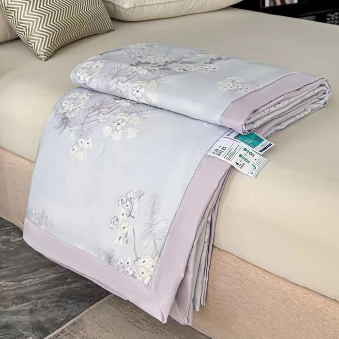 莱赛尔印花天丝夏被--水墨紫