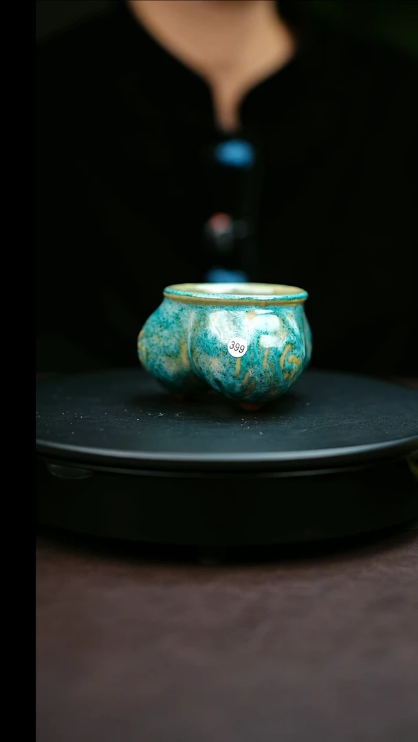 杯子钧瓷399#原矿钧瓷炉钧釉仰韶杯