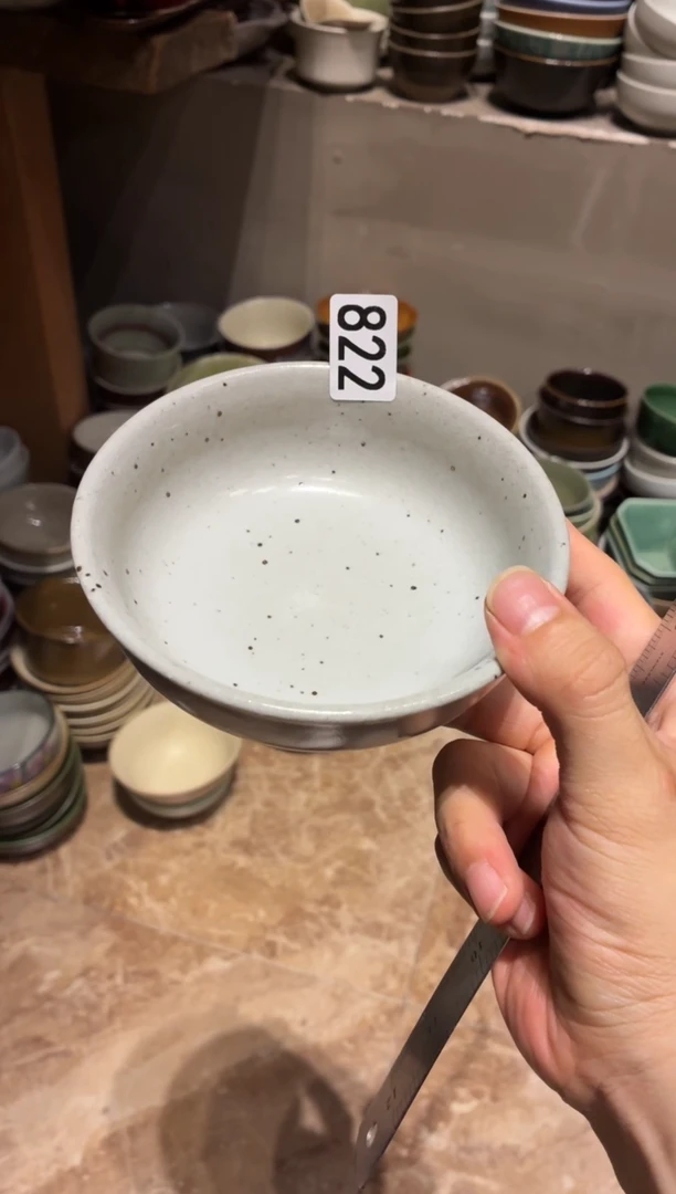 瓷泡****n822灰色反口小碗1个