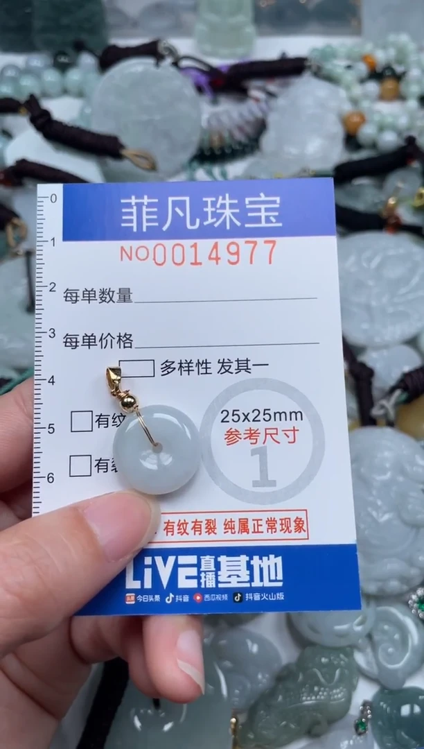 颈饰未镶嵌翡翠14977