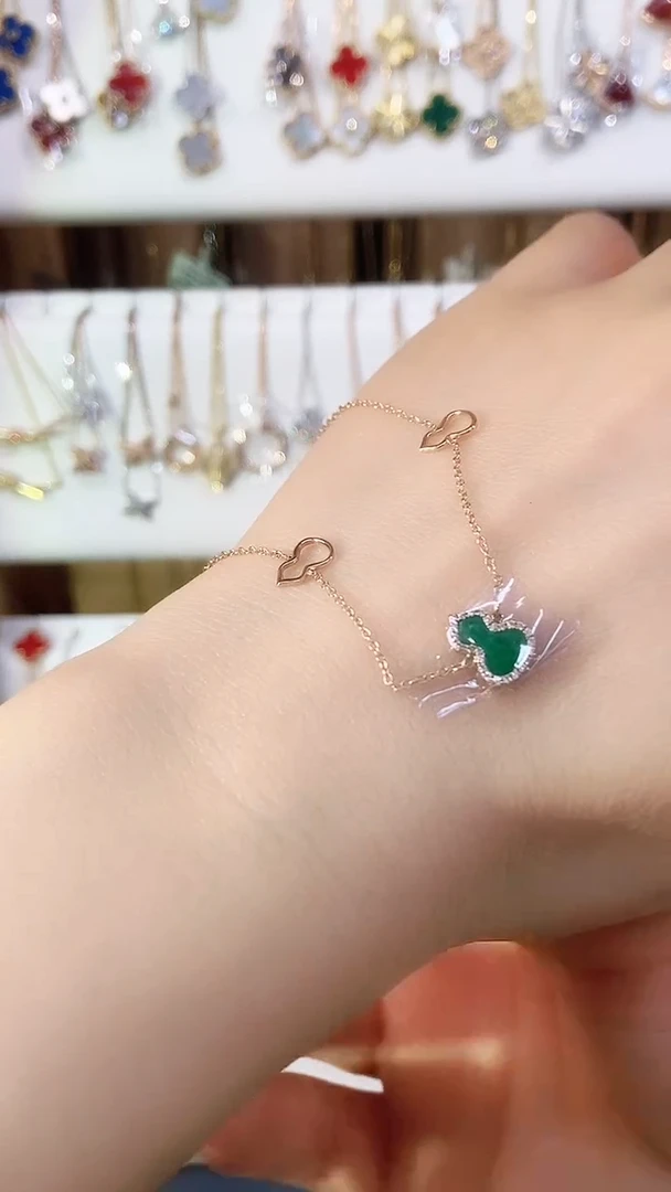 【闪购商品】钻石手链18K金镶嵌钻石K玫