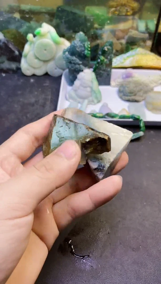 翡翠挂件未镶嵌天然翡翠001