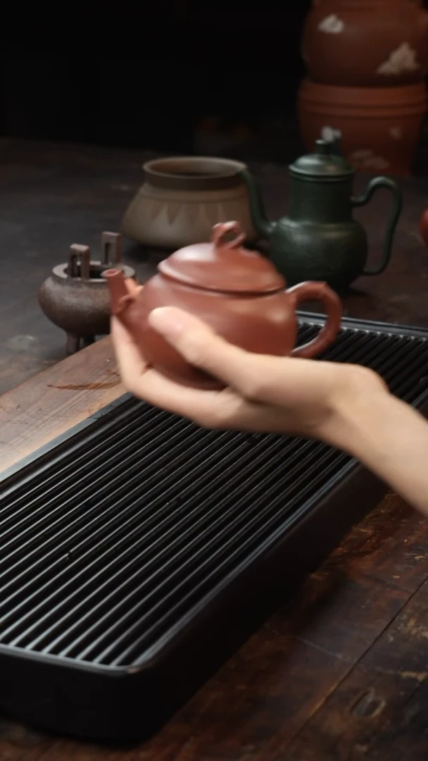 茶壶紫砂底槽清竹节