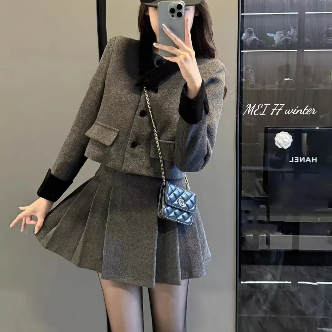 秋冬季胖MM时尚百搭两件套