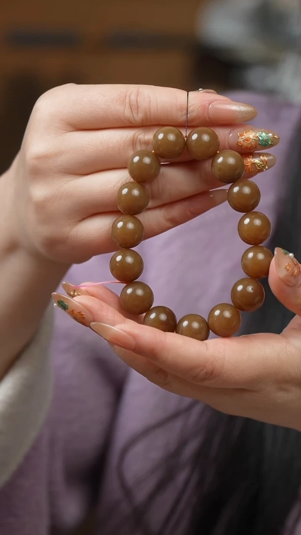 未镶嵌和田玉挂件手串