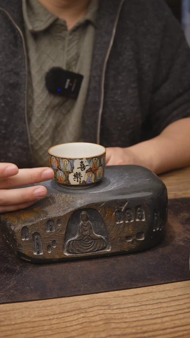 甘石陶艺千佛斗彩840