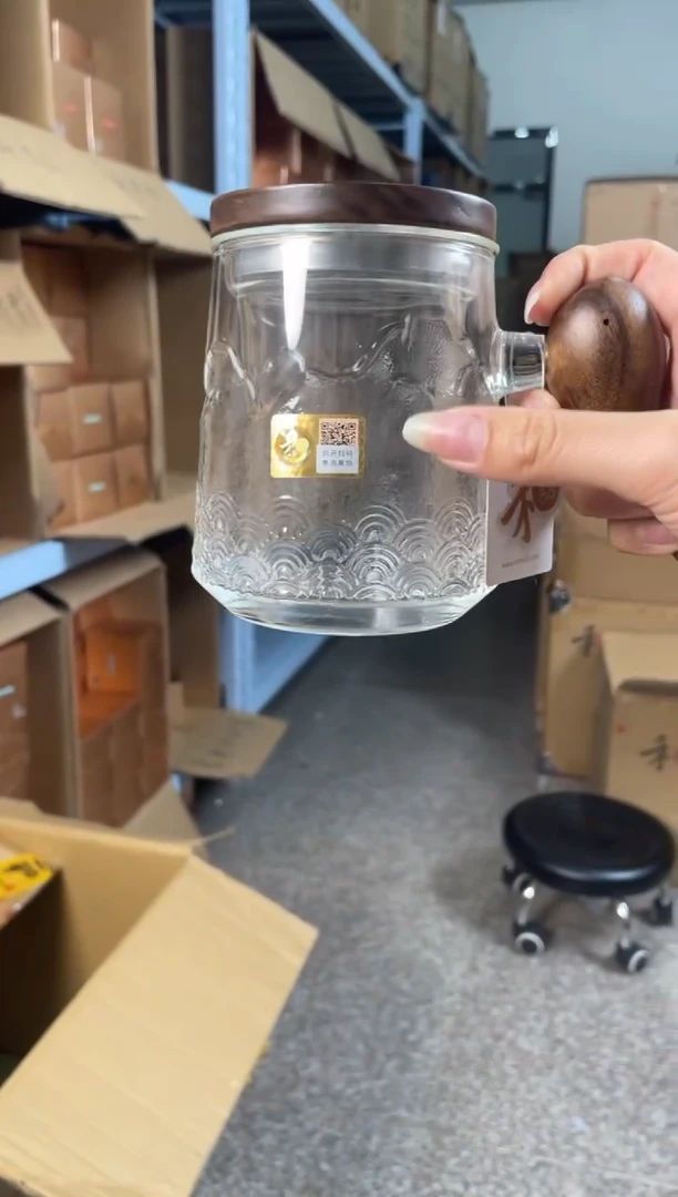 【闪购商品】禾器 木作悦鲲杯-锤纹款-透明色