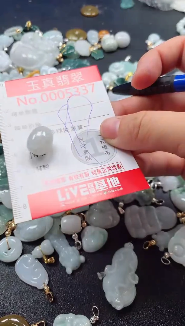吊坠(不含链)未镶嵌翡翠5337