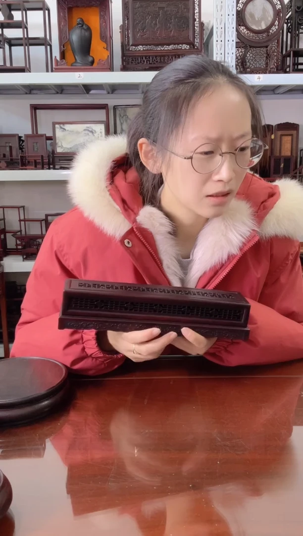 【闪购商品】微凹黄檀（南美大红酸枝）香盒85