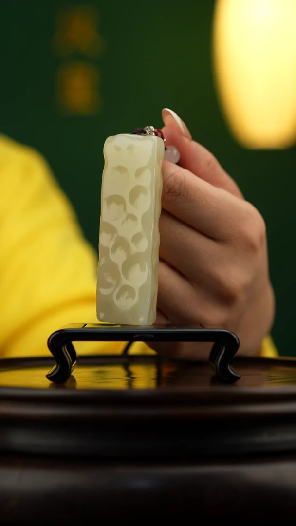 玉【小奶酪】天然玉石手把件