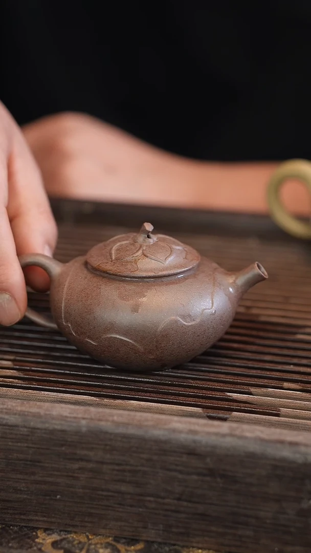 茶壶紫砂原矿手工制作