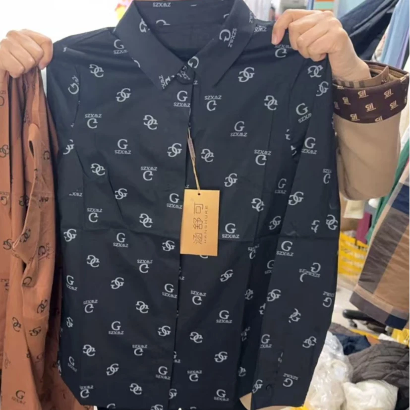 【清仓断码】双G加绒款衬衫