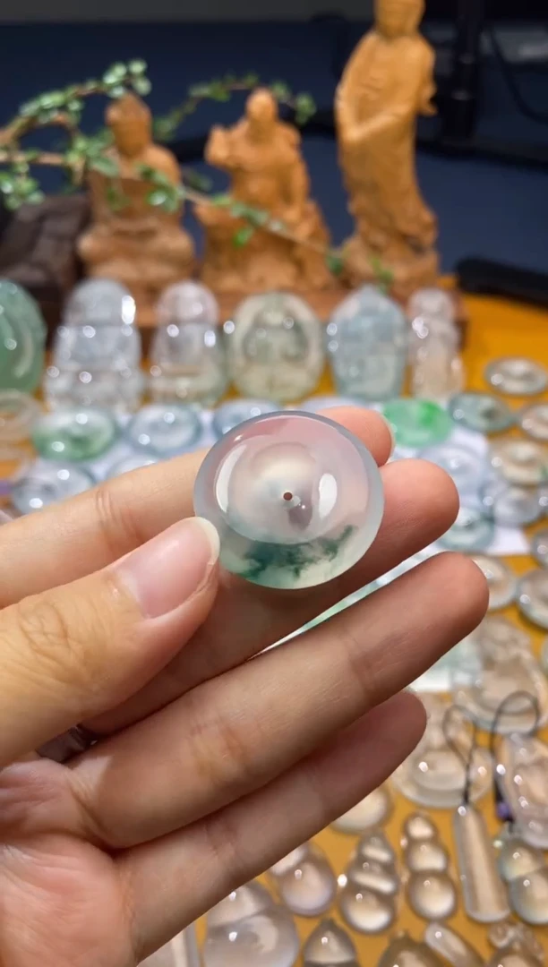 吊坠(不含链)未镶嵌翡翠平安扣