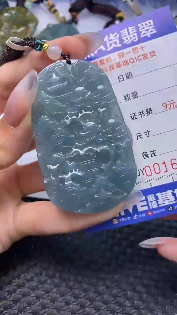 翡翠未镶嵌颈饰    6439