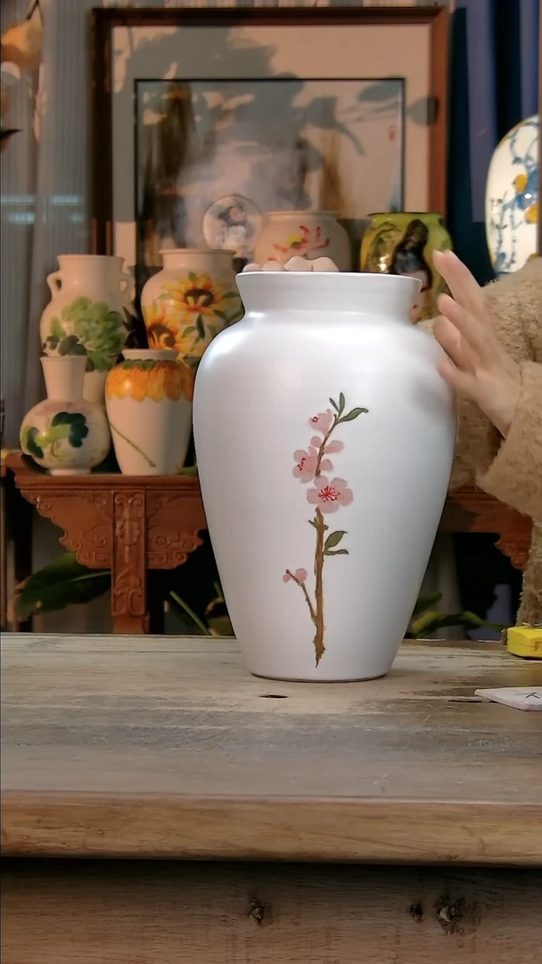 【闪购商品】瓷片景德镇纯手工釉下彩精品花瓶