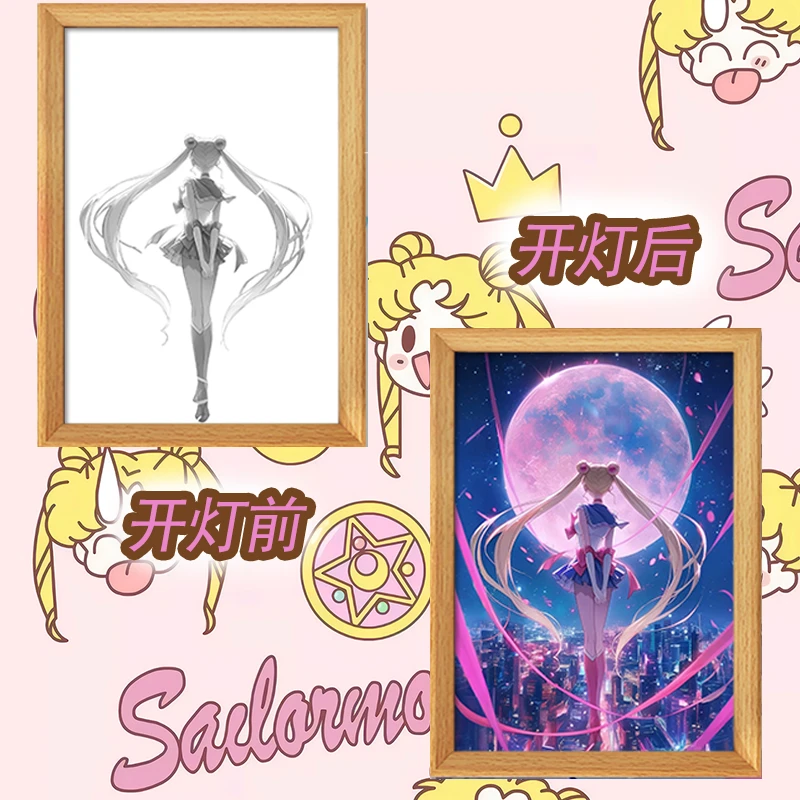 【美少女战士】灯光画小夜灯卧室装饰画桌搭礼物摆件送礼物送朋友