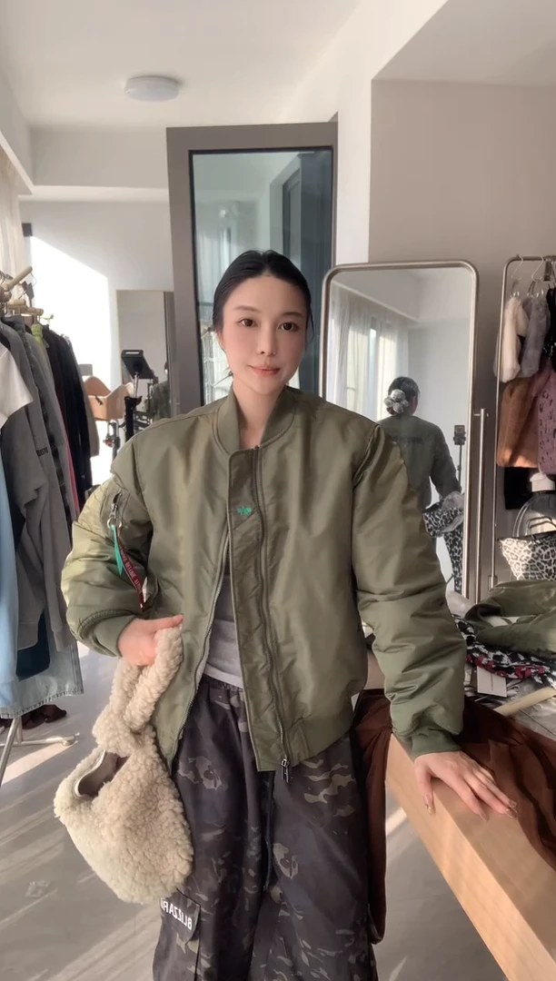 绿色飞行服双面穿s码