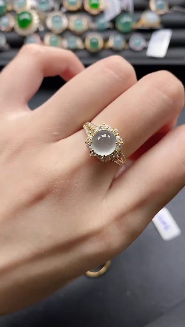 【闪购商品】翡翠戒指银S925镶嵌1111-