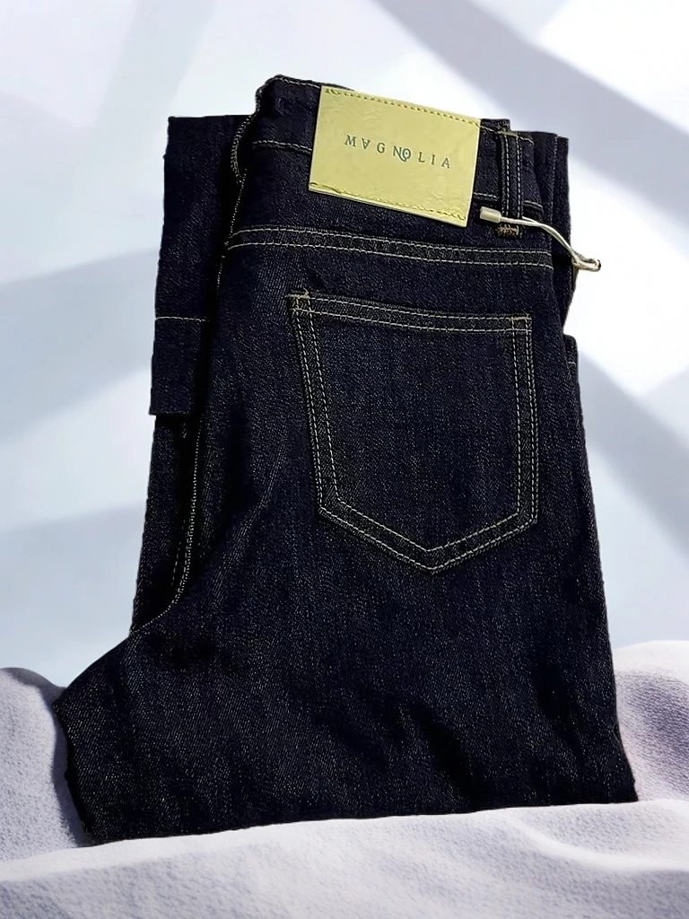 7007（丹宁蓝）小个子时尚休闲显瘦弹力百搭春夏水洗直筒牛仔裤