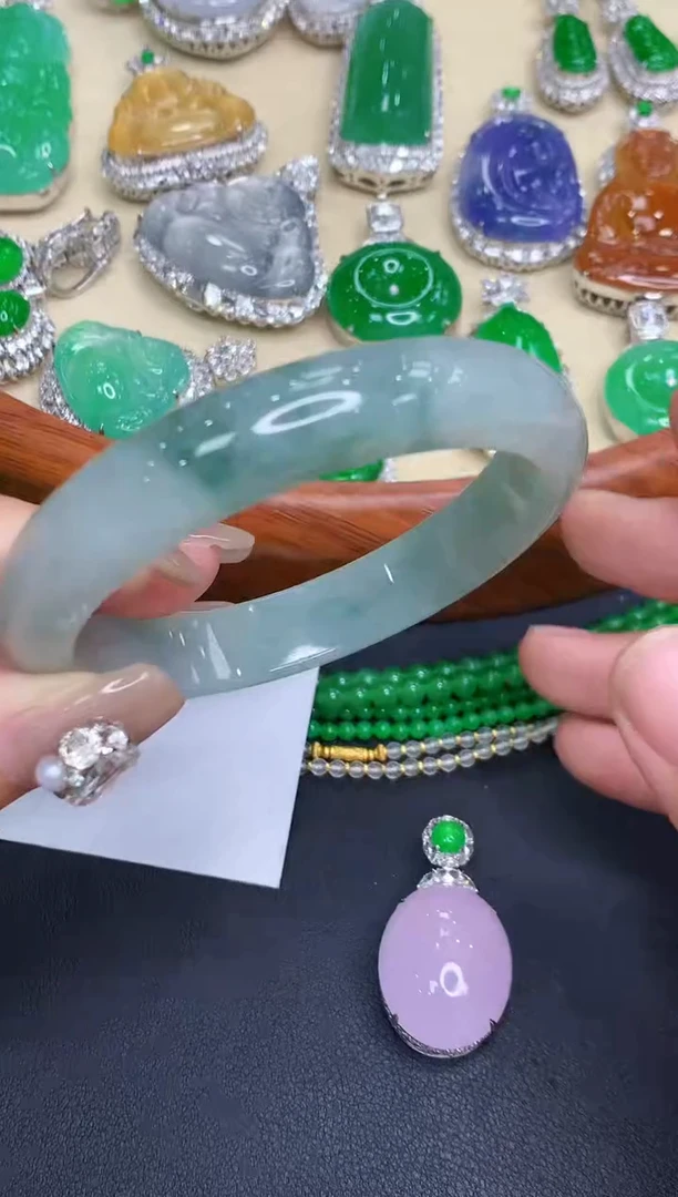 未镶嵌手镯翡翠饱**有458-中国好珍宝