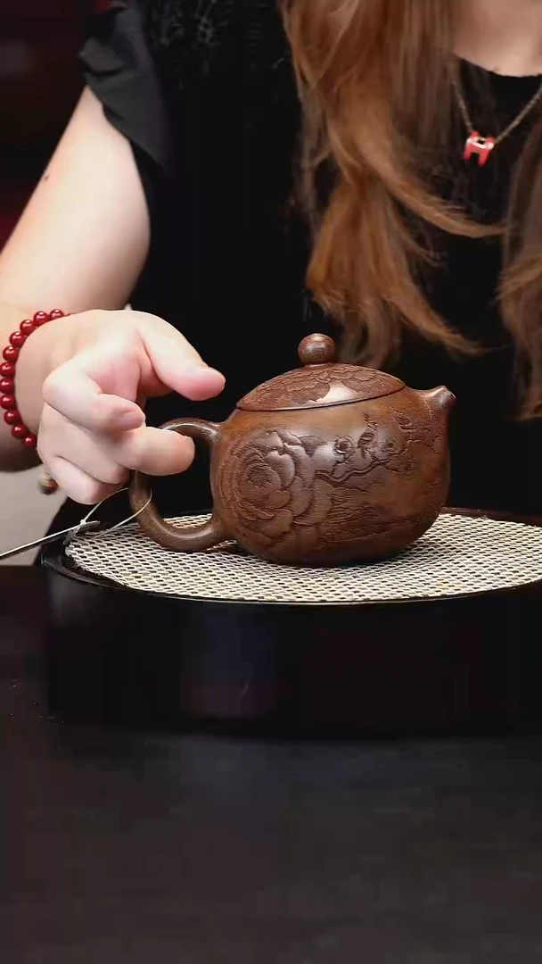 茶壶紫砂宜兴茶壶h70608