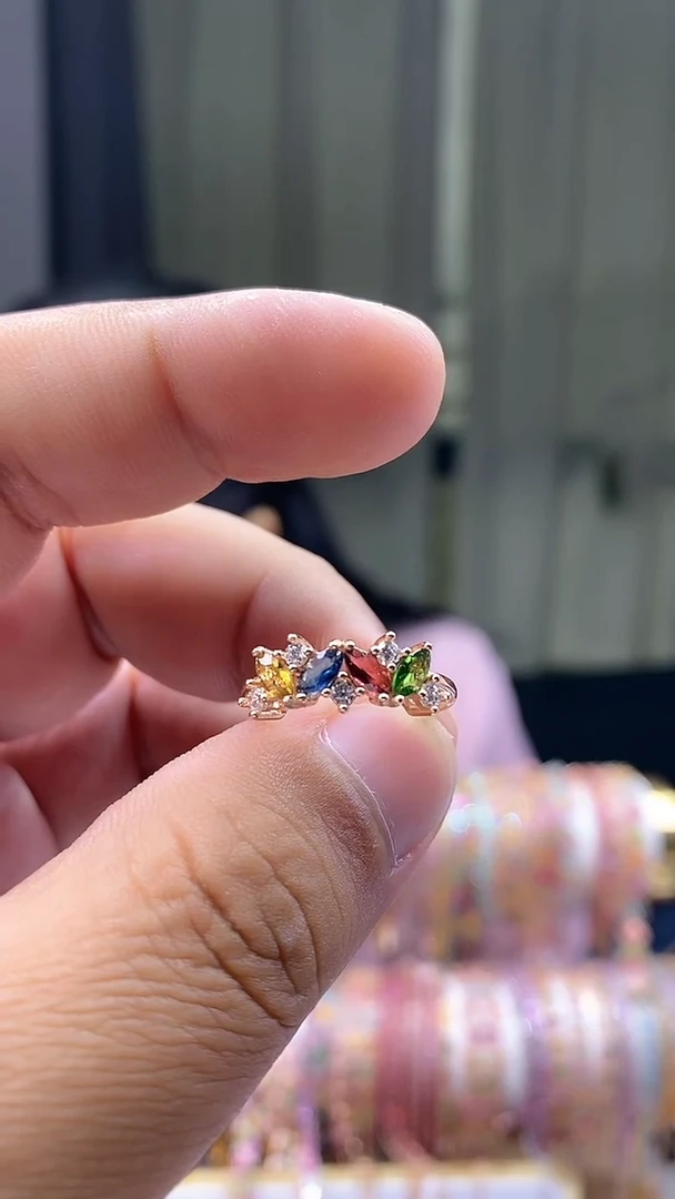 【闪购商品】碧玺戒指银S925镶嵌55343543535454