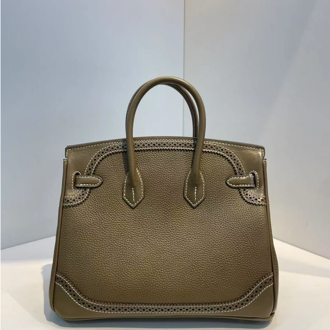 【时代高定】经典气质高级感福宝牛皮女士手提包单肩包b