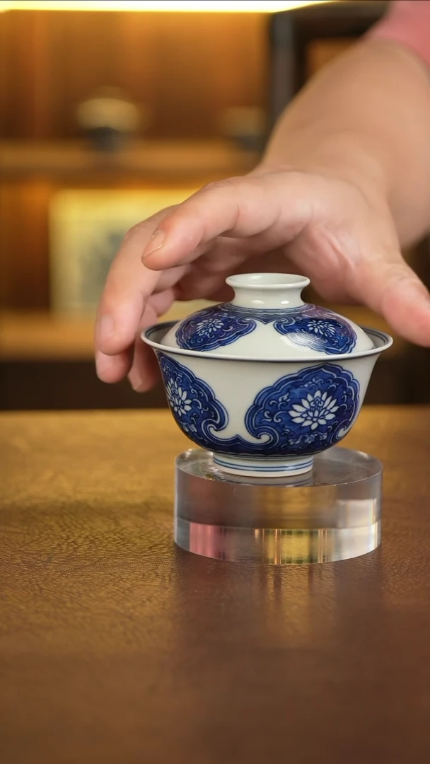 掌柜甄选陶瓷盖碗杯